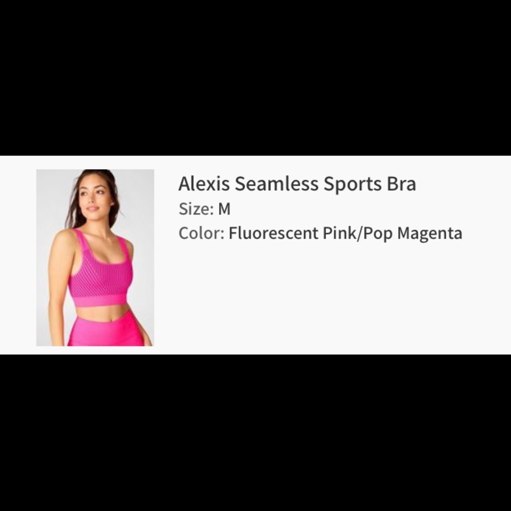 NWOT - Fabletics - Alexis seamless sports bra. Washed, but never worn.